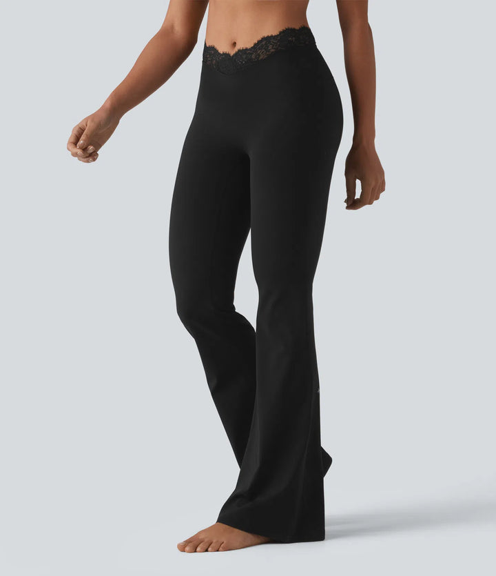 Flex Fala — Flare Legginsy | Czarne