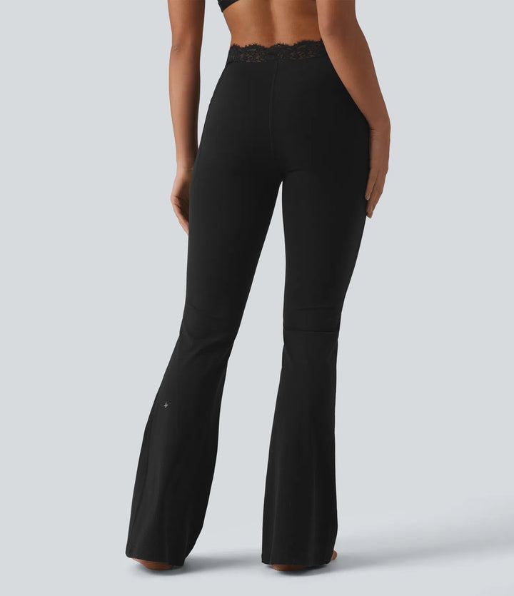 Flex Fala — Flare Legginsy | Czarne