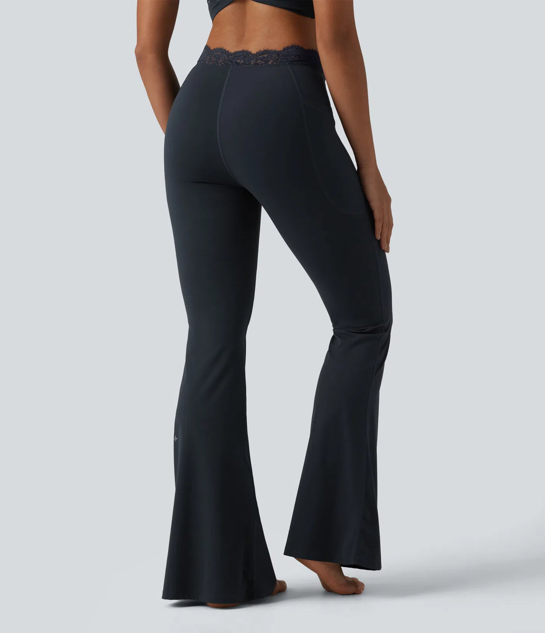 Flex Fala — Flare Legginsy | Granatowy