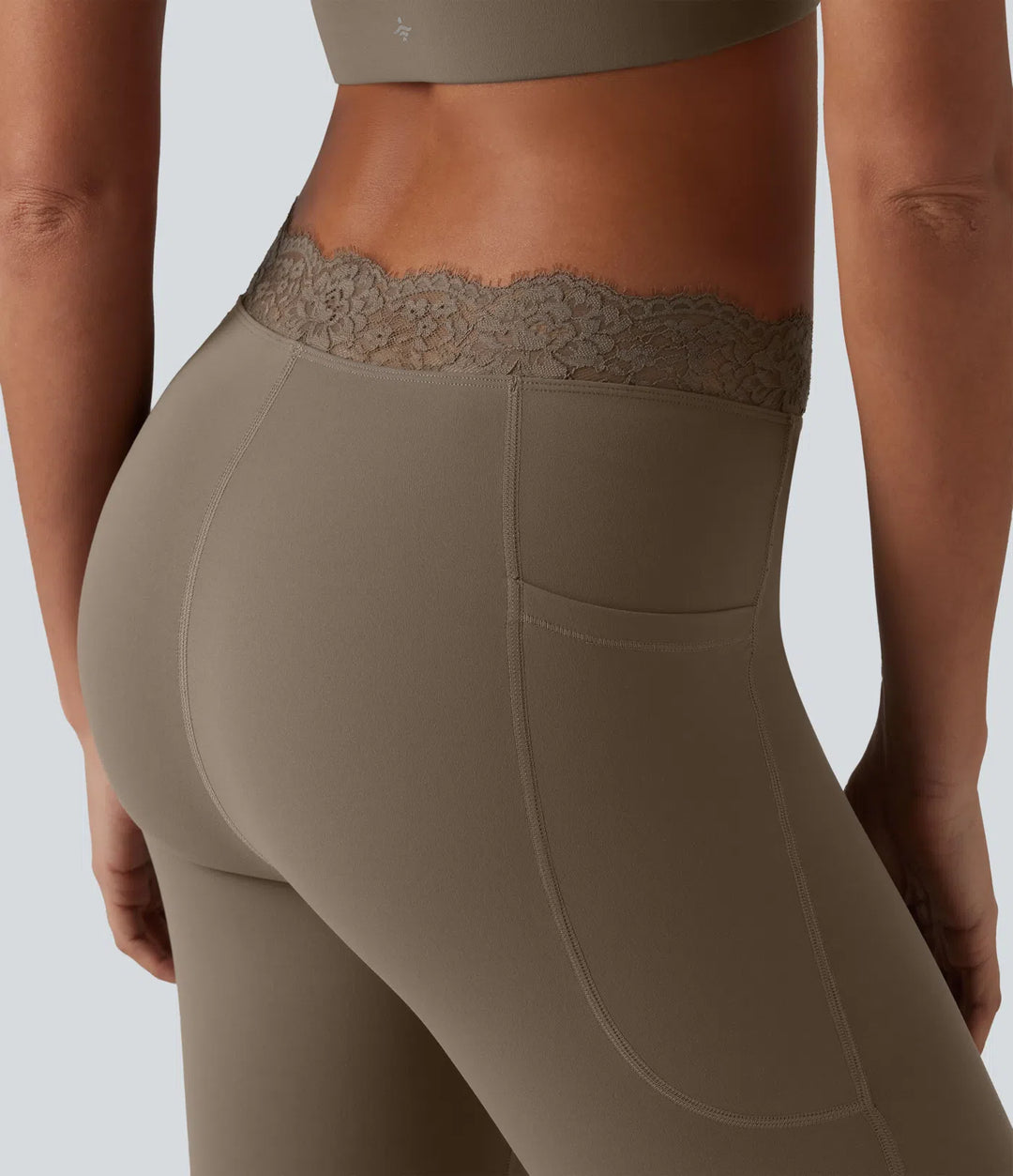 Flex Fala — Flare Legginsy | Taupe